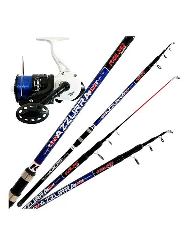 Affaire À Saisir Kit pêche surfcasting Canne télescopique 180 gr + Moulinet 8000 + fil