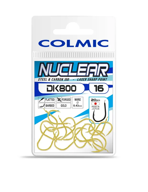 Colmic Nuclear DK800 Hameçons dorés 20 pcs Must-Have