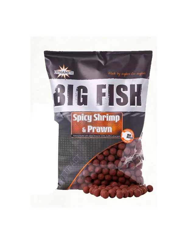 Dynamite Appât Crevettes épicées Boillies 15 mm 1,8 kg Affaire À Saisir