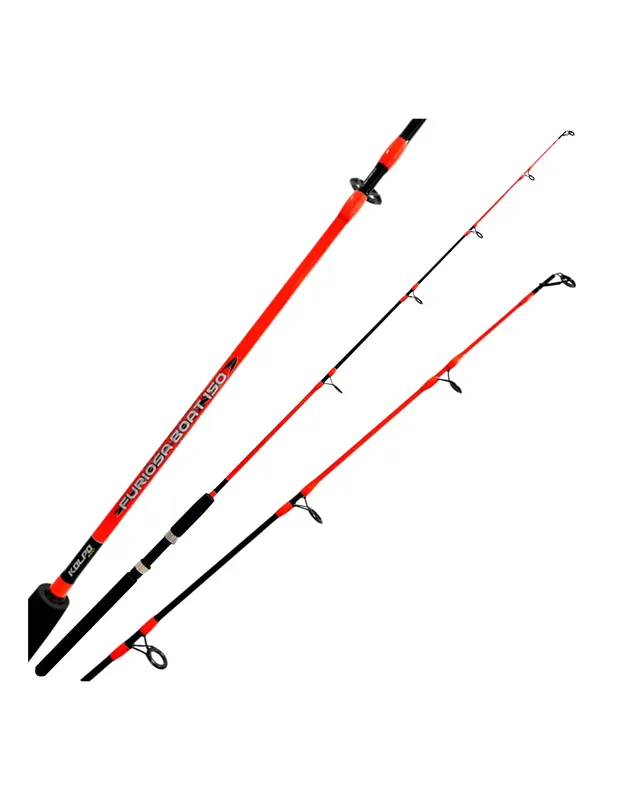 Meilleur Prix Kolpo Furiosa Bateau canne à pêche Mono Pièce 150 cm Pêche à la traîne côtière Bolentino