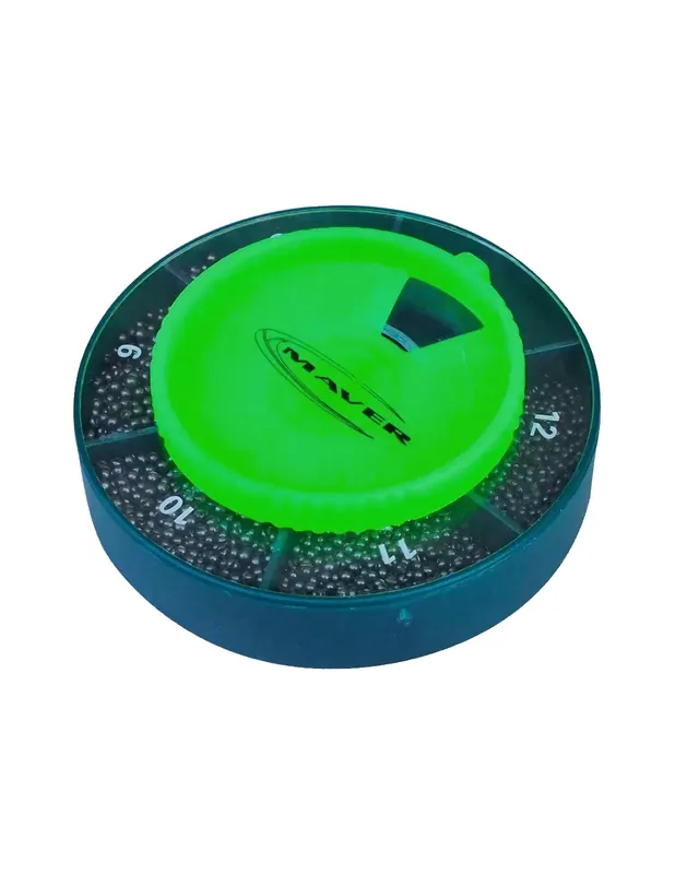 Boîte ronde Maver avec granulés mélangés super calibrés 5 tailles de 5/0 à 5 Usine Directe