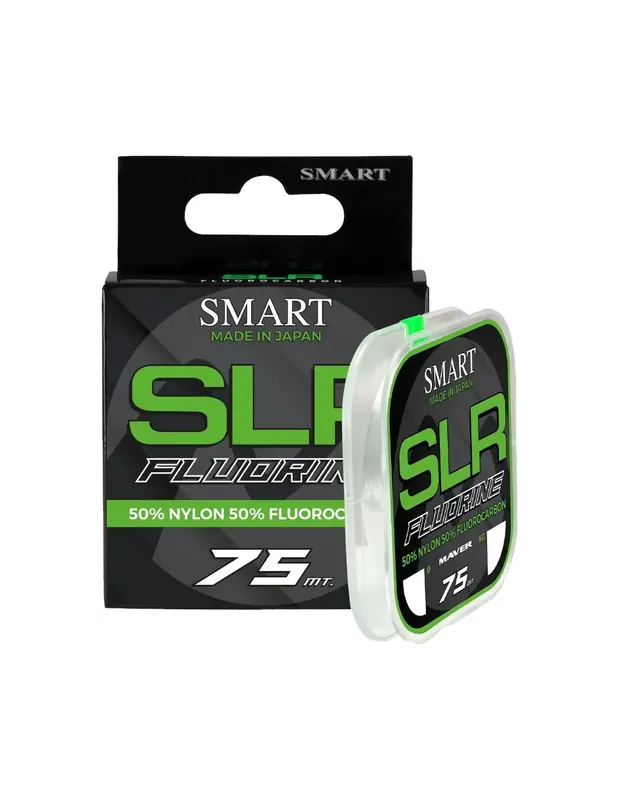 Maver SLR Ligne de pêche au fluor 75 mt Résistant doux et invisible Prix Promo