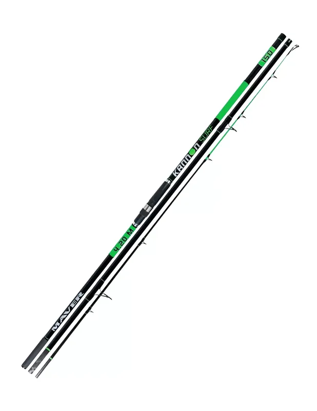 Maver Kannon Surf Rod Surfcasting Trois sections 4.20mt Carbone Soldes