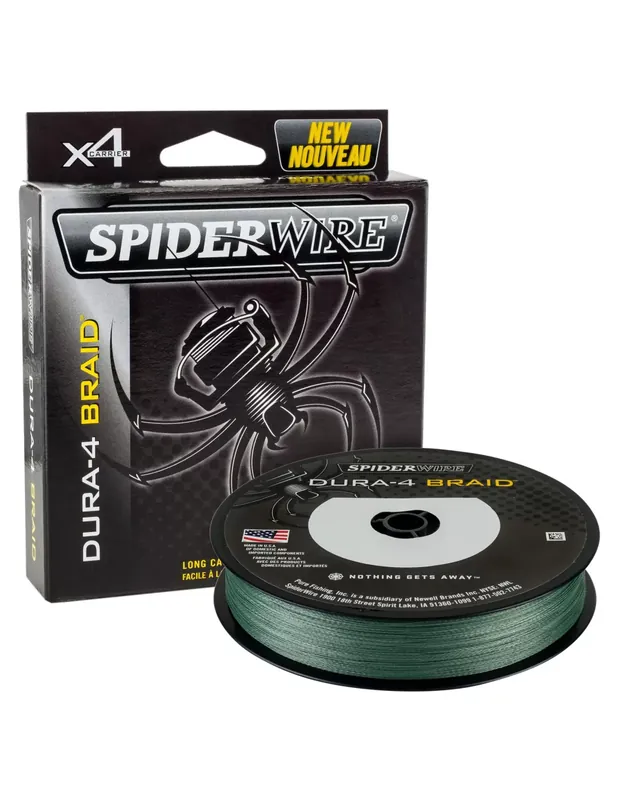 Expédition Rapide Spiderwire Dura 4 Vêtements Pêche Tresse 150 mt Vert foncé