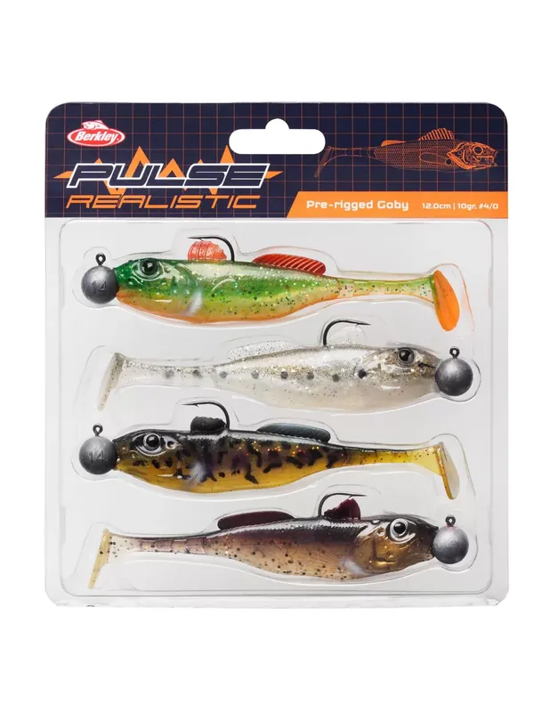 Berkley Pulse Gobie réaliste Prerigged 4 pcs 70 mm Paiement Sécurisé
