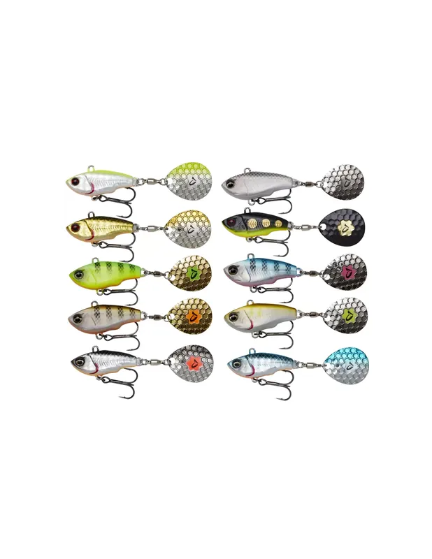 Savage Gear Fat Tail Spin Appât artificiel par Lacio 6.5cm 16gr Must-Have