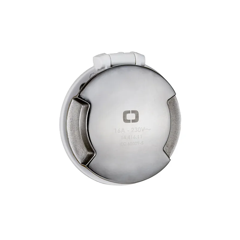 Prise de courant de charge Cruiser 3 broches 16A capuchon en acier inoxydable Dernière Chance