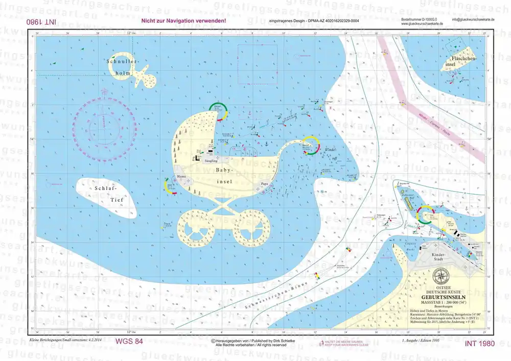 Carte marine de félicitations pour une naissance Offre Du Jour