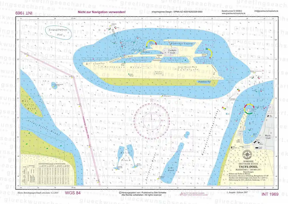 Carte marine de félicitations Baptême de bateau à moteur Livraison Express
