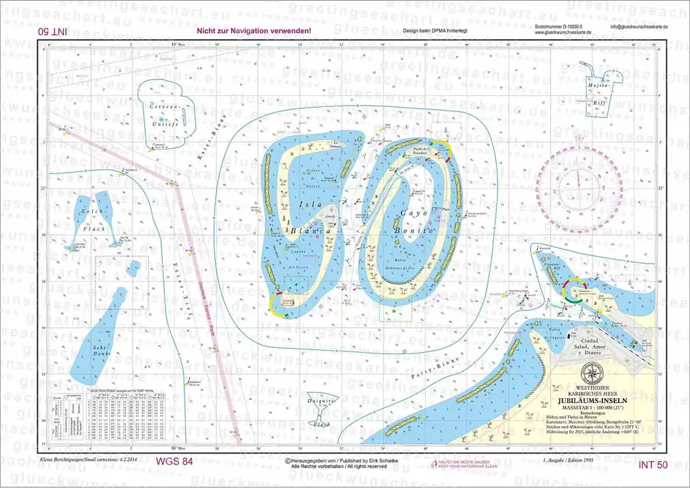 Carte marine de félicitations Anniversaire 50 Promotion Saisonnière
