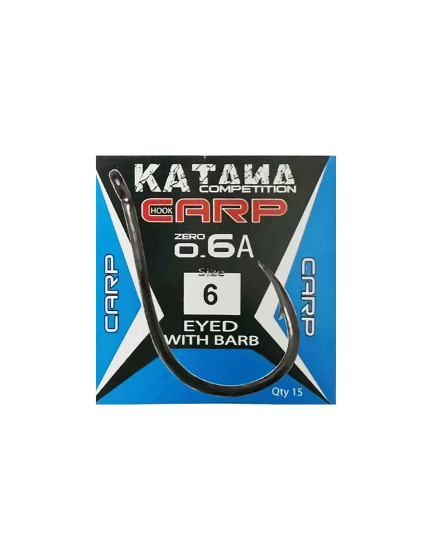 Nouveauté Maver Katana Fishing Ami Carp Zero Sei A avec Eyelet et Barb 15 pcs