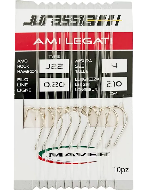 Nouvelle Collection Maver Ami Legati Jurassic J22 10 Crochets Longueur de fil 210 cm