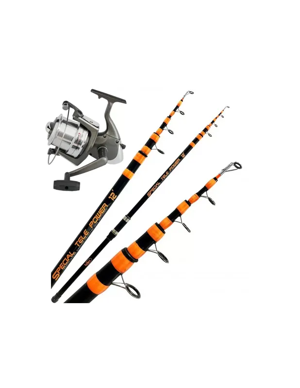 Kit de pêche Bottom Surf Beach Pier Cliff Canne télescopique avec moulinet Expédition Rapide