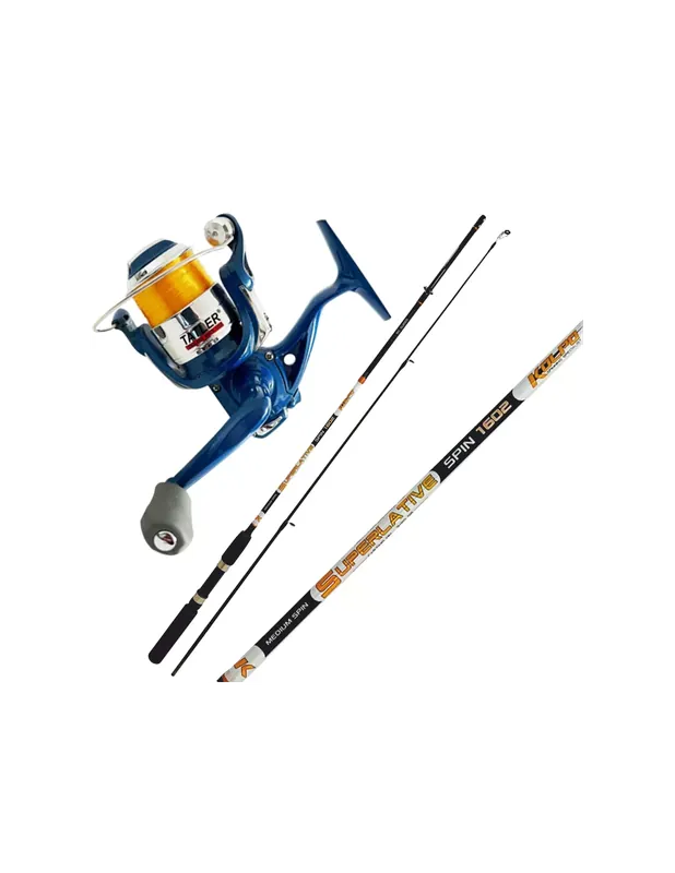 Livraison Express Combo Spinning Barrel 3 20 gr Bobine et fil