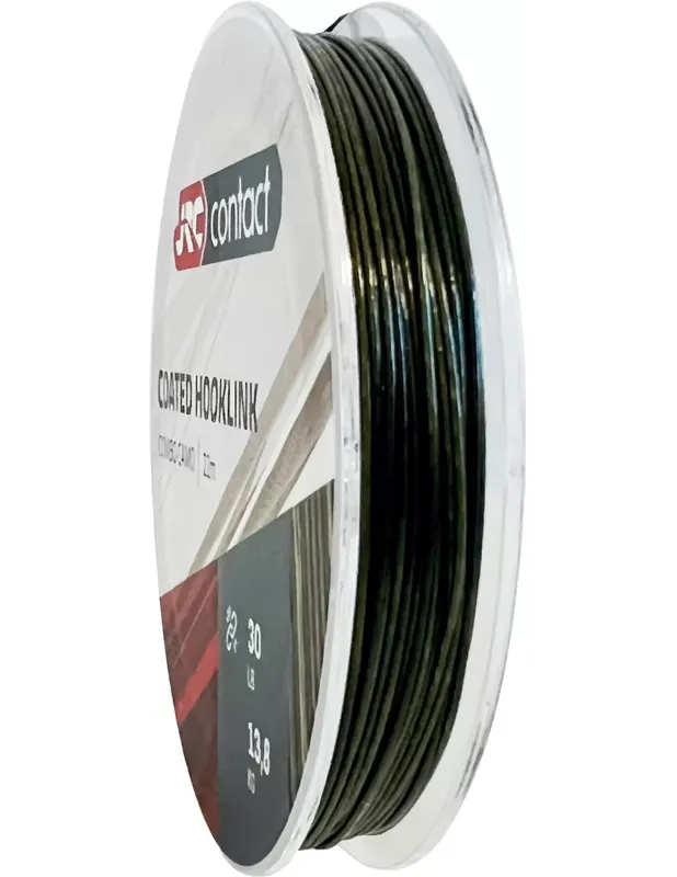 Jrc Contact Enduit Hooklink Semi Stiff Color Camo 22 mt Haute Qualité