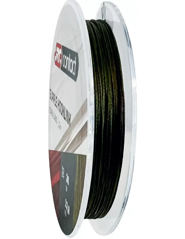 Jrc Contact Souple Hooklink Tressé Épais Tissage 22 mt Couleur Camo Produit De Marque