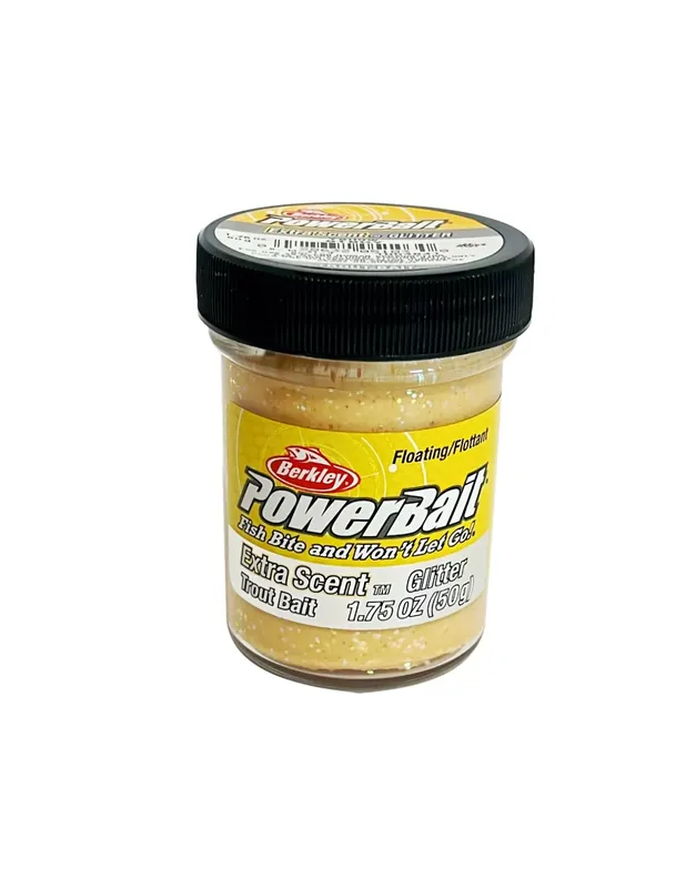 Seulement Aujourd’hui Berkley Powerbait Glitter Trout Bait Pâtes Jaune