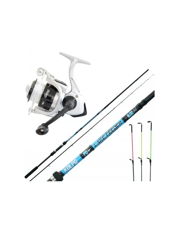 Kit de pêche Canne d’alimentation 3 Peaks Reel and Wire Vente Flash
