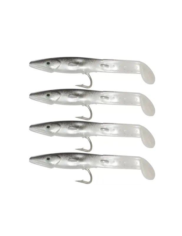 Kolpo Anguille fantastique Anguille en silicium naturel avec crochet 4 pcs Satisfait Ou Remboursé