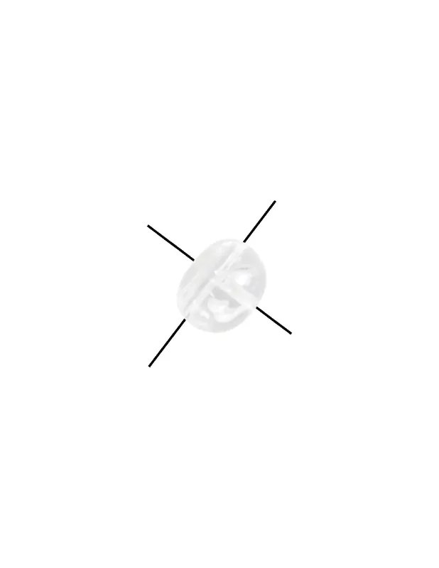 Certifié Kolpo Round Cross Bead 10 pcs