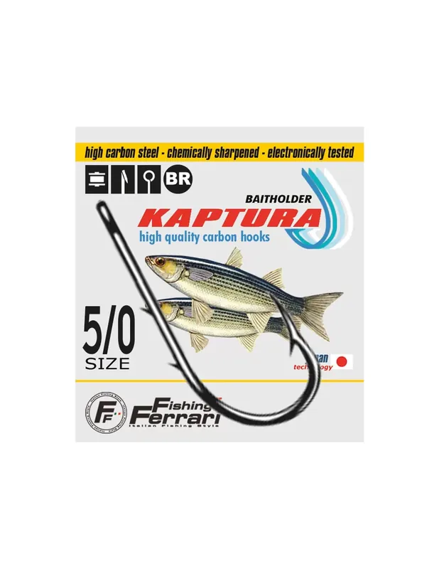 Dernier Modèle Pêche Ferrari Crochets de pêche tordus forgés avec un œillet Bronzati