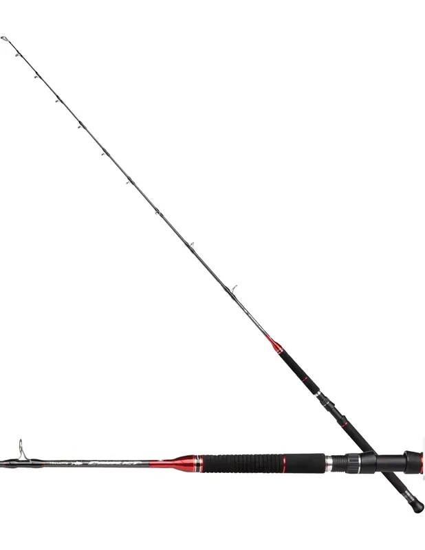 Prix Choc Penn Conflit Trolling Acid Cannes à pêche avec anneaux Fuji 2.13 mt