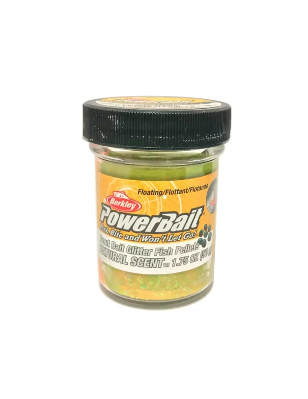 Usine Directe Berkley Powerbait Glitter Trout Bait Batter pour Rainbow Trout Taste Pellets