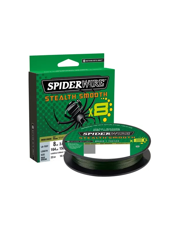 Vente Flash SpiderWire Stealth Smooth8 Tressé 8 Filaments Super Soft