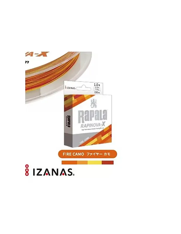 Commander Maintenant Rapala Rapinova Trecciato Fire Camo 150 mt