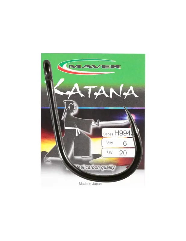 Populaire Maver Katana H994 Ami de pêche Ringed Barbless PTFE 20 pcs