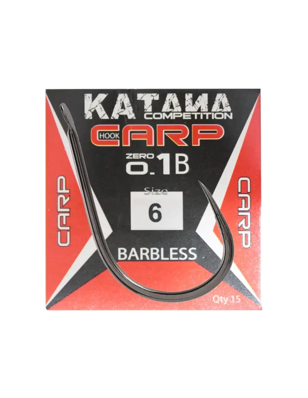 Nouvel Arrivage Maver Katana Ami de pêche Carp Zero Uno B Barbless 15 pcs