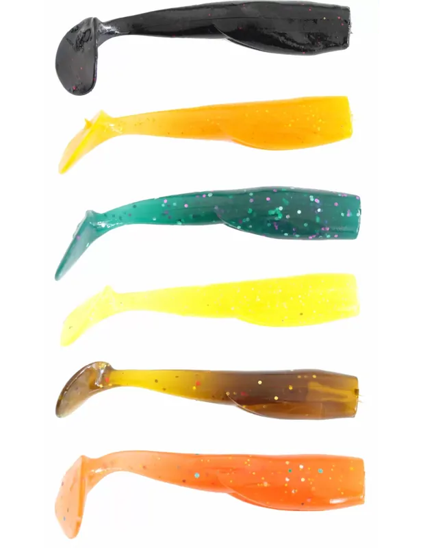 Kolpo Tsury Shad Artificiel Silicone Aromatisé Crevette 80 mm 5 gr 10 pcs Promotion