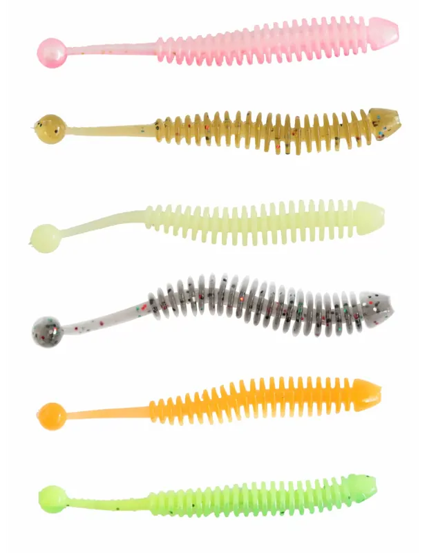 Quantité Limitée Kolpo Fluffy Artificiel Silicone Aromatisé Crevette et Poissons 50 mm 1.1 gr 10 pcs