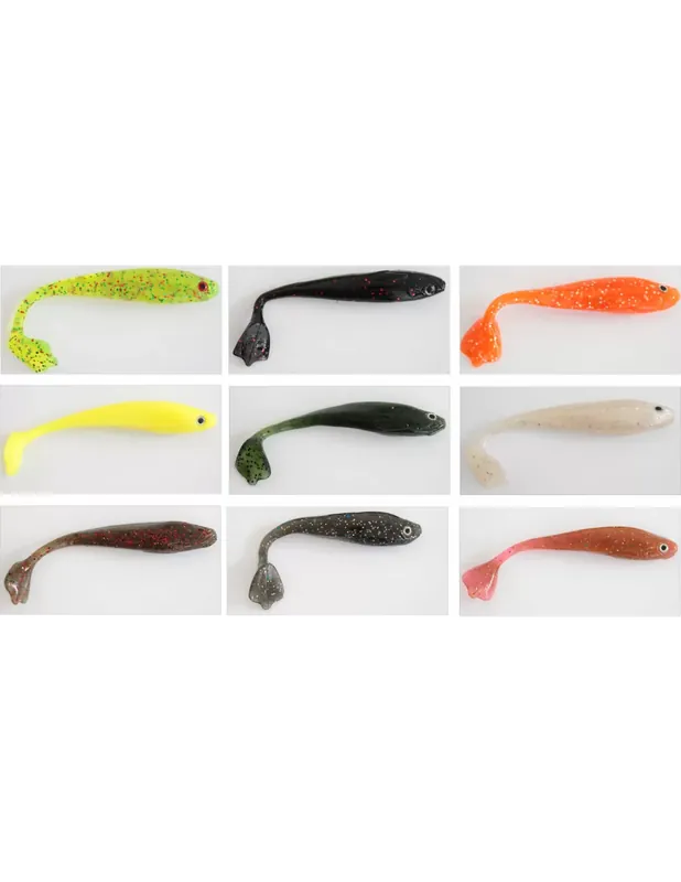 Yamashiro Kuning Shad Silicone 84 mm 5 gr 3 pcs Pas Cher