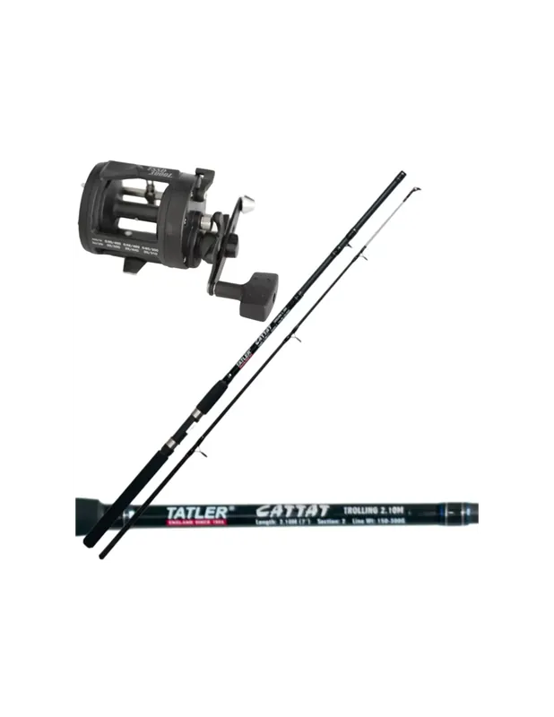 Commander Vite Kit de pêche du bateau remorque la dérive deep Jig Canna et bobine