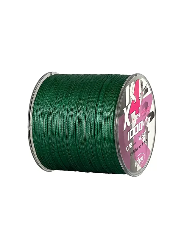 Prix Réduit Kolpo Braid Trecciato Vert Bobine de 1000 mt