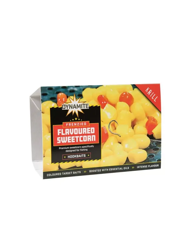 Expédié Aujourd’hui Dynamite Frenzied Maïs par Déclencheur Jaune Aromatisé Krill