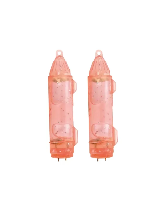 Top Vente Sauces Led Light Strobo Richiamo Bolentino 5.5 cm Rouge 2 Pcs