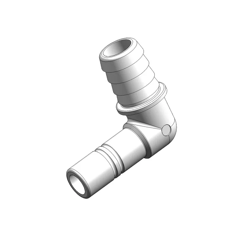 Satisfait Ou Remboursé Ligação de mangueira de 3/4&Prime; – encaixe em cotovelo