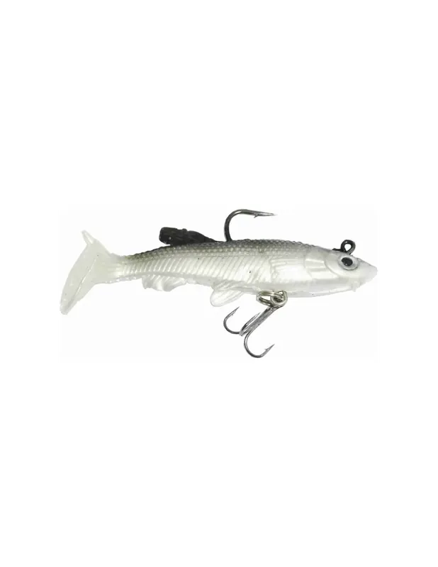 Yamashiro Noroc Blanc Artificiel Silicone Plombé 8,5 cm 12 gr 1 pcs Super Prix