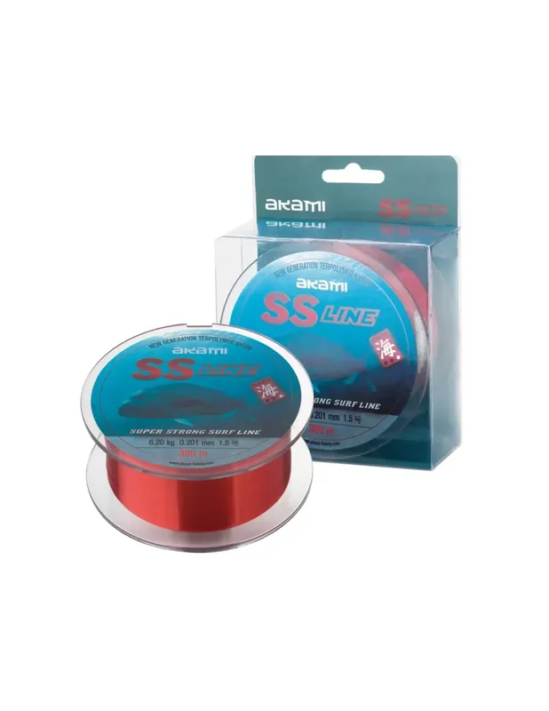 Akami SS Line Ligne De Pêche Rouge 300 mt Must-Have