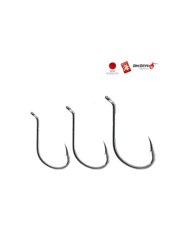 Marque Akami 013 Hameçons de pêche robustes avec oeillet tordu