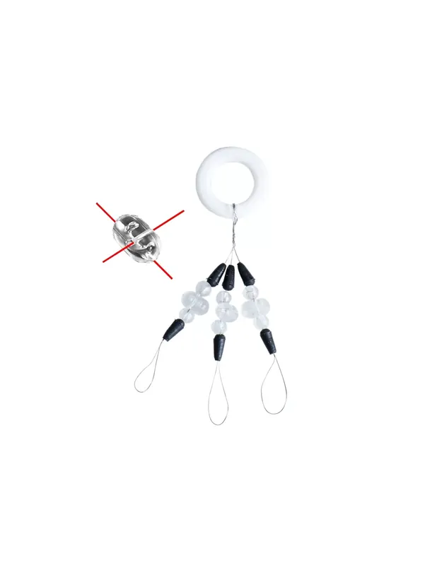 Authentique Sélé Stopper Conico avec Perle Double Trou