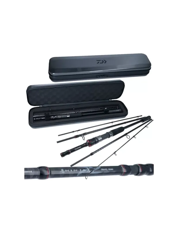 Daiwa Ninja Travel Canne à pêche de voyage avec étui Prix Réduit
