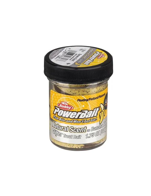 Berkley Powerbait Glitter Trout Bait Taste Banana Boost Batter for Trout Livraison Express