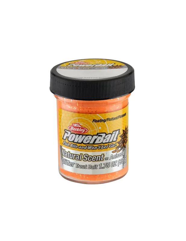 Dernier Modèle Berkley Powerbait Glitter Trout Bait Fluoescent Orange Anise Trout Batter
