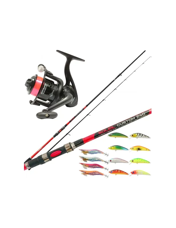 Marque Kolpo Fishing Kit Spinnning Egi Complete 14 pcs