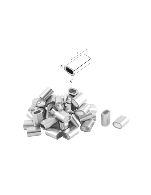 Tubes en aluminium pour assemblage Cofffe et Palamiti 1000 pcs Petit Prix