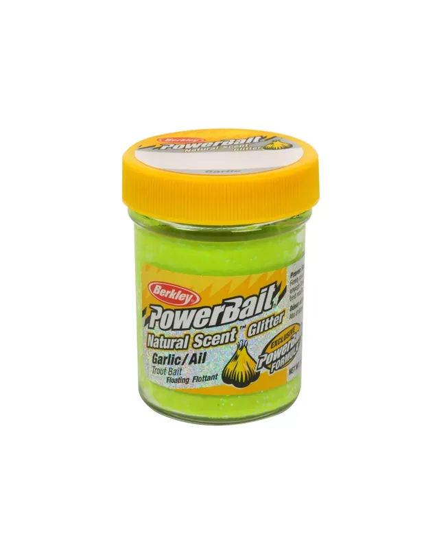 Berkley Powerbait Glitter Trout Bait Chartreuse Pâte à truites à l’ail Must-Have