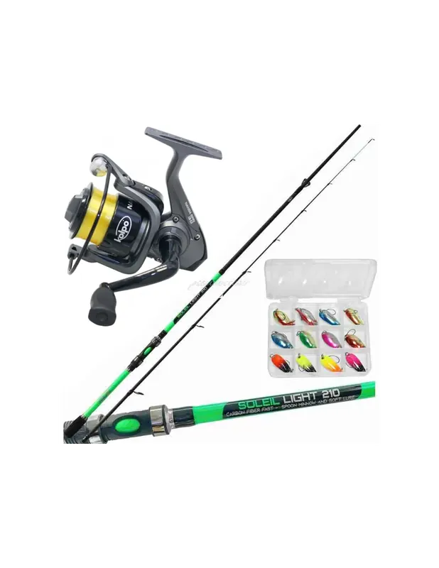 Kolpo Trout Fishing Kit Area Reel Kit Cuillère Livraison Express